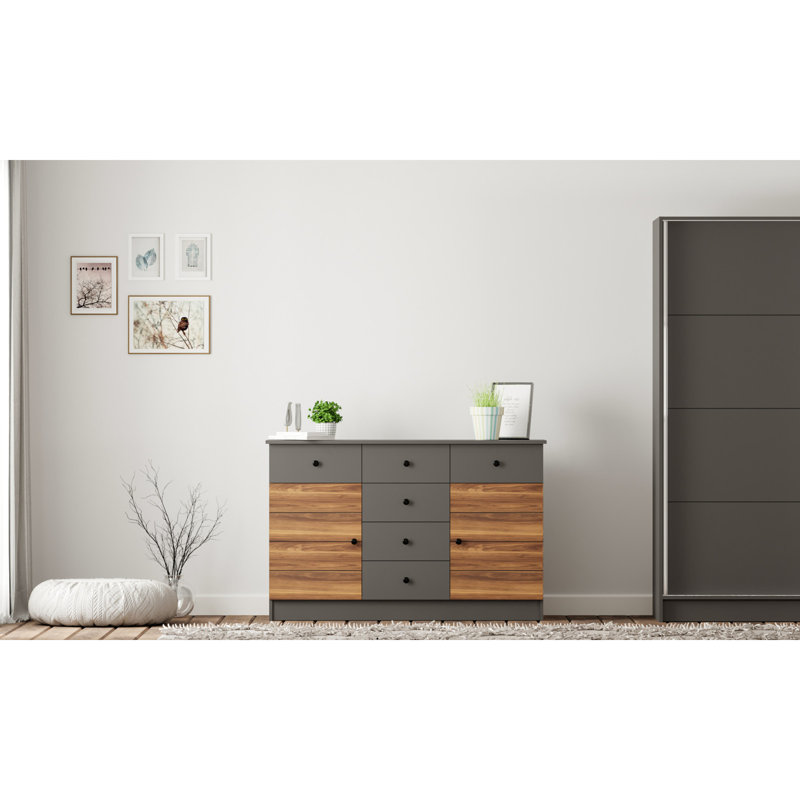 Jeveon 130Cm Wide 6 Drawer