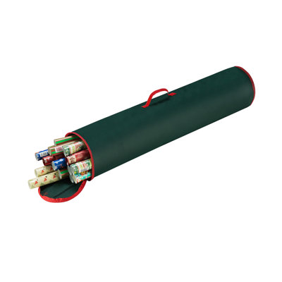  Sac de rangement en papier d'emballage - Organisateur de papier cadeau de 40 pouces - Peut contenir jusqu'à 25 rouleaux de papier cadeau - Rangement de Noël par Elf Stor 