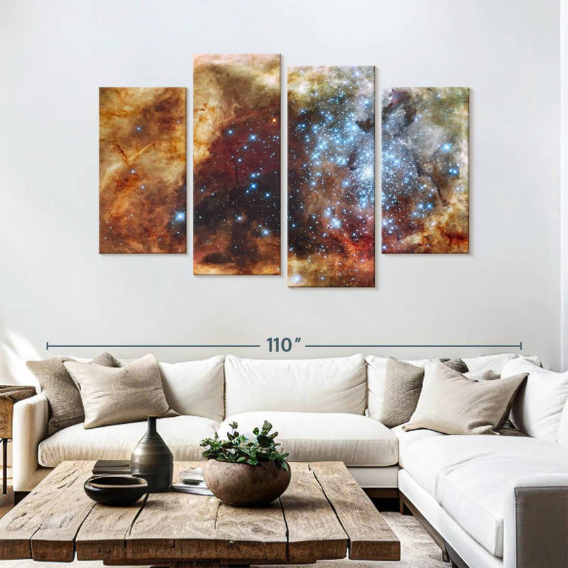Oberle Globular Star Clusters, 54" H x 84" W