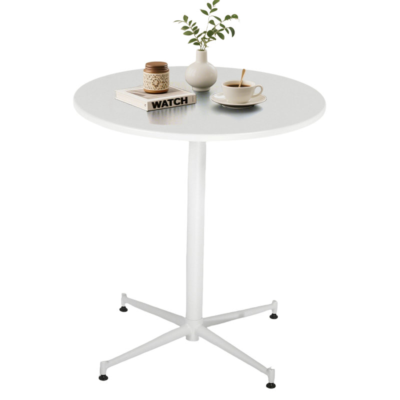 Table bistro Dairon, H 29,5 po x L 27,56 po x l 27,56 po, Blanc