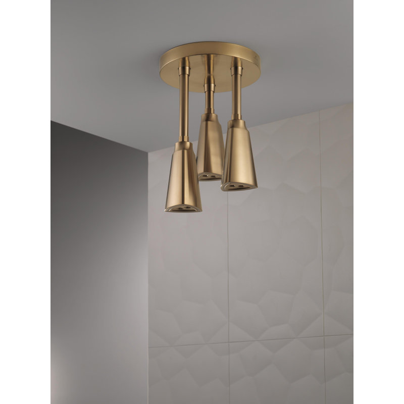 Pendant Full Rain Fixed Shower Head, Champagne Bronze