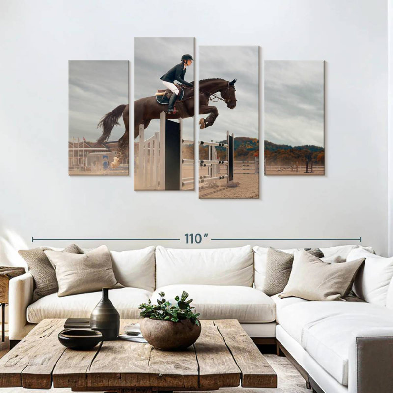 Sireci Equestrian Jumping, 54" H x 84" W