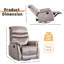 Fauteuil inclinable à bascule pivotant pour le salon, pivotant à 360 degrés, fauteuil inclinable moderne réglable, canapé inclinable classique et traditionnel avec support lombaire