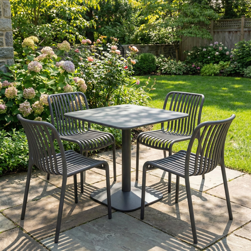 4 - Person Steel Dining Set