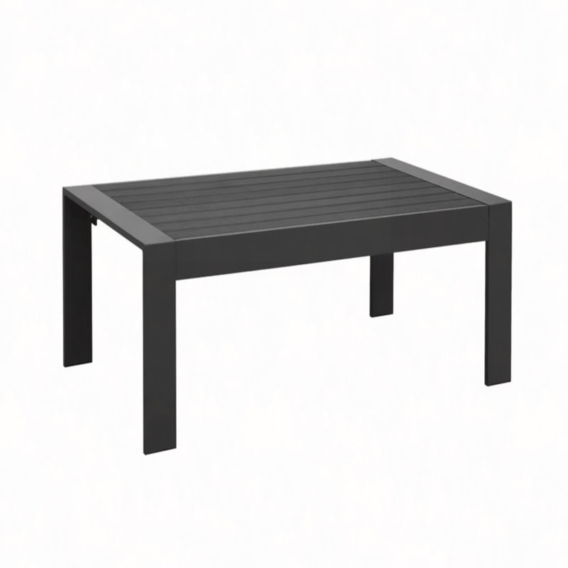 Table basse d'extérieur 43 po, Noir