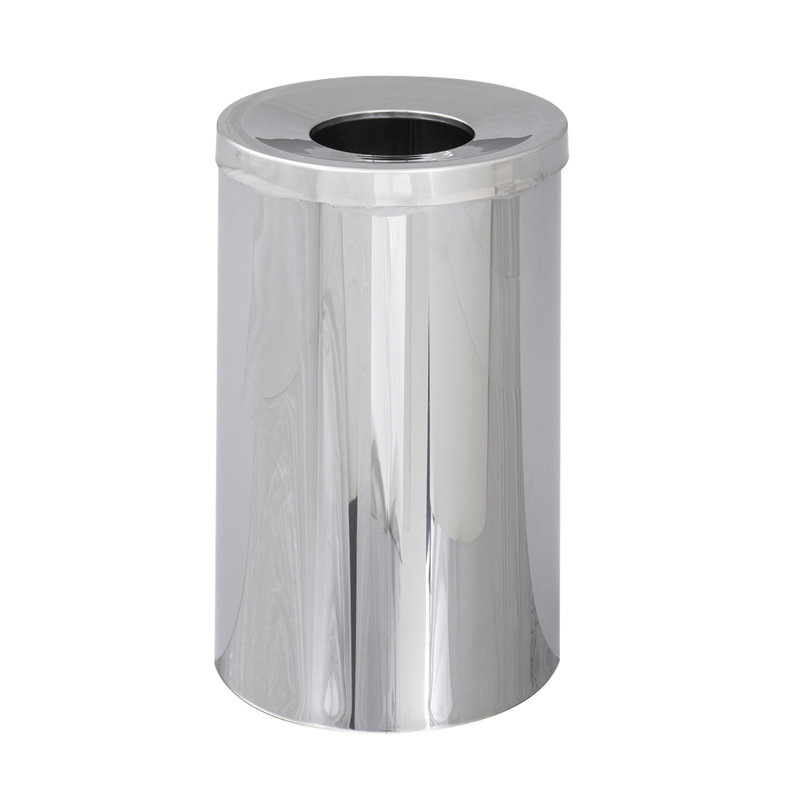Poubelle 35 gallons Reflections, Chrome