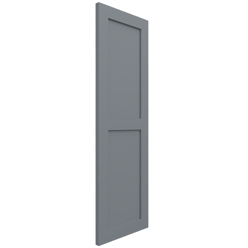 Deux volets plats égaux EnduraCore Composite, L 15 po, Déferlement de l'océan, 69"H