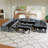 Zendajas Upholstered U-Shaped Sectional Reversible-1512306552