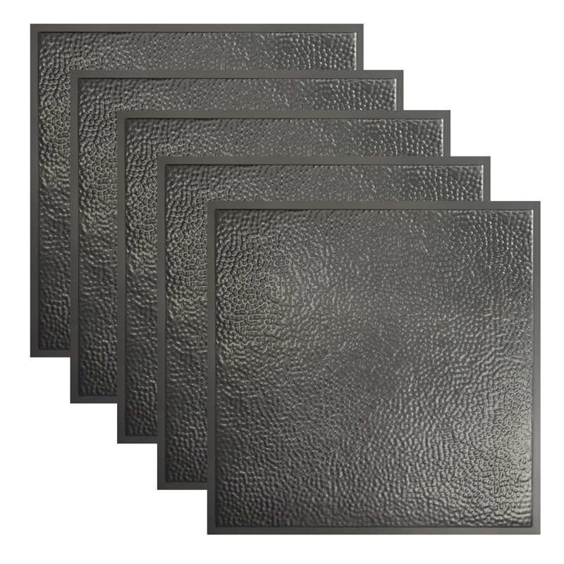 Carreau de plafond Great Lakes Tin Chicago 2 pi x 2 pi (paquet de 5), Argento