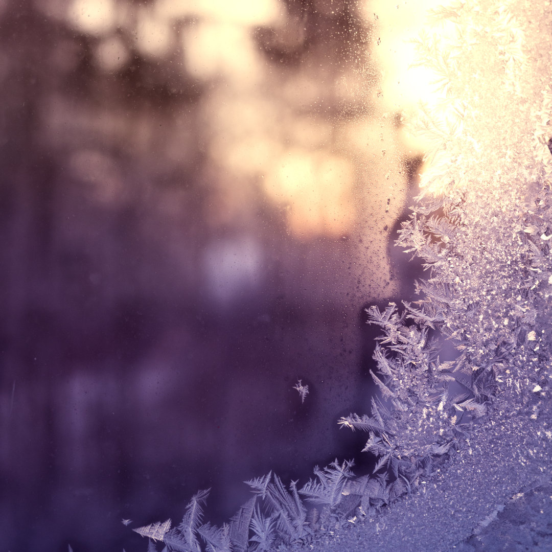 Leinwandbild Frost On The Window von Lkpgfoto