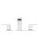 Kohler Honesty Widespread Bathroom Faucet with Pop-Up Drain Assembly, 3-Hole 2-Handle Bathroom Sink Faucet, 1.2 gpm