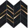 Vena 2" x 5" Marble Chevron Mosaic Wall Tile