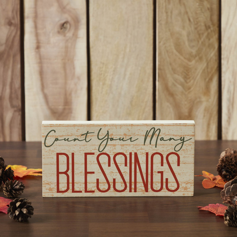 «Count Your Many Blessings», panneau de fibres à densité moyenne 5 x 10