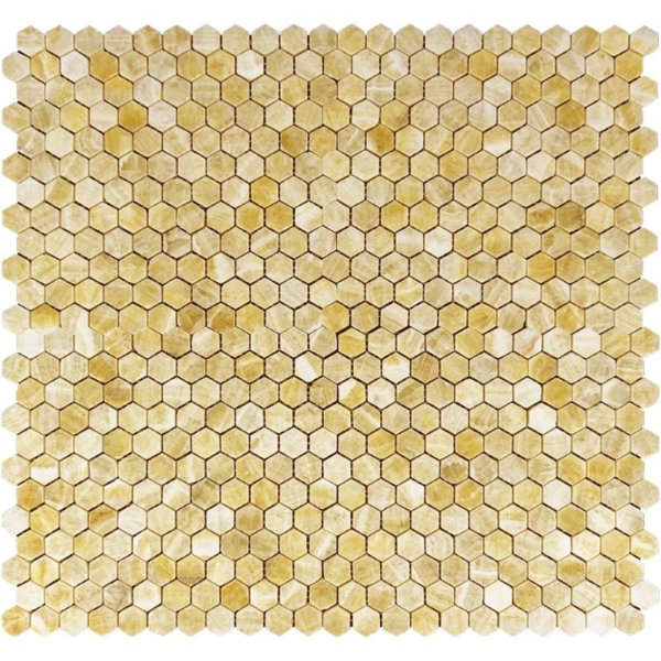 1" x 1" Marble Honeycomb Mosaic Wall & Floor Tile