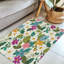 Tapis tressé à motif floral printanier-106464416