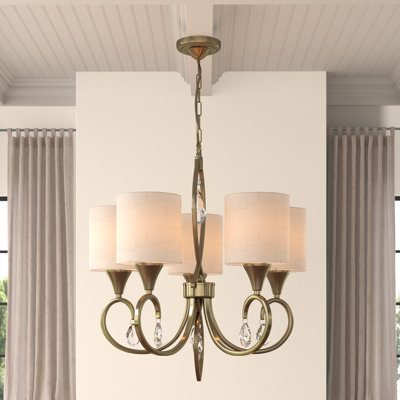 Sangerfield 5 - Light Shaded Chandelier