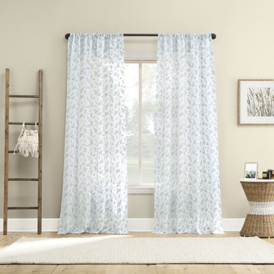 Panneau de rideau transparent avec passe-tringle Briarwood