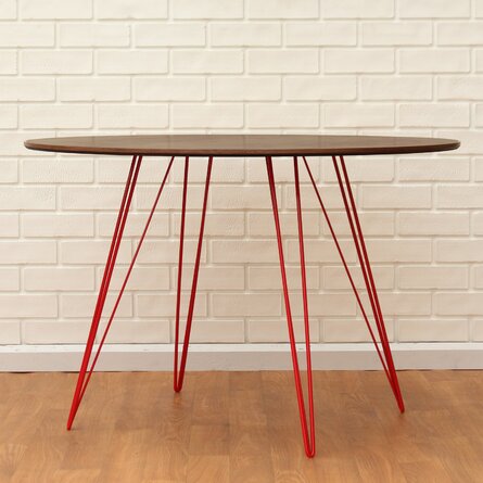Williams Oval Metal Base Dining Table