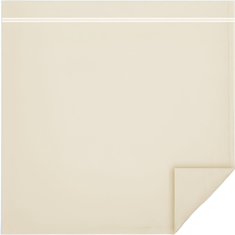 400TC Cotton Classic Luxurious Embroidery Cotton 4 Piece Sheet Set Fitted Sheet Fits Upto 16" Deep Pocket, Ivory/White