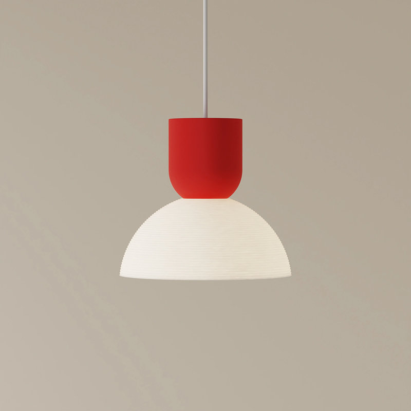 Buia Pendant Light, Poppy, White