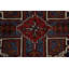 Tapis rouge à motif de teinture de légumes traditionnel rétro 7 x 10