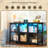 6-cube Bookcase With Led Lights & Charging Ports, Sturdy Storage Organizer For Home Office/living Room/bedroom 43.31"W ×13.78"D × 29.92"H-357209214-357209215