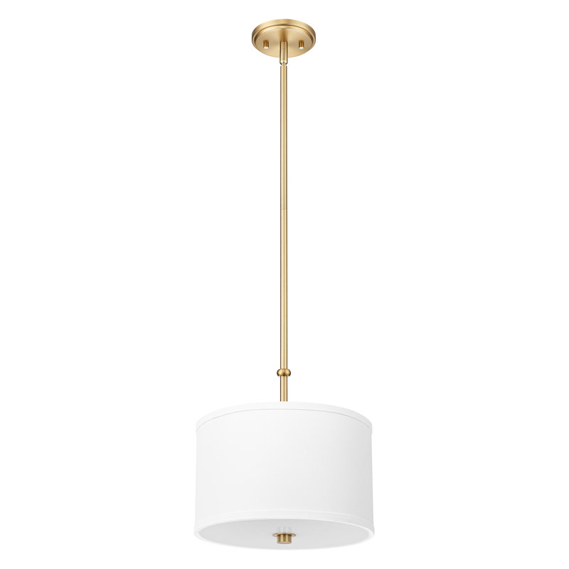 Luminaire suspendu moderne 1 lumière Linden, Doré