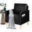 Fauteuil rembourré en similicuir 28 po