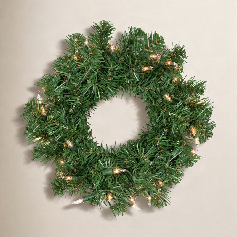 Guirlande de Noël artificielle 18 pouces Deluxe, H 12 po x l 12 po x P 2,5 po