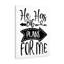 Plans For Me - Wrapped Canvas Print-335166034