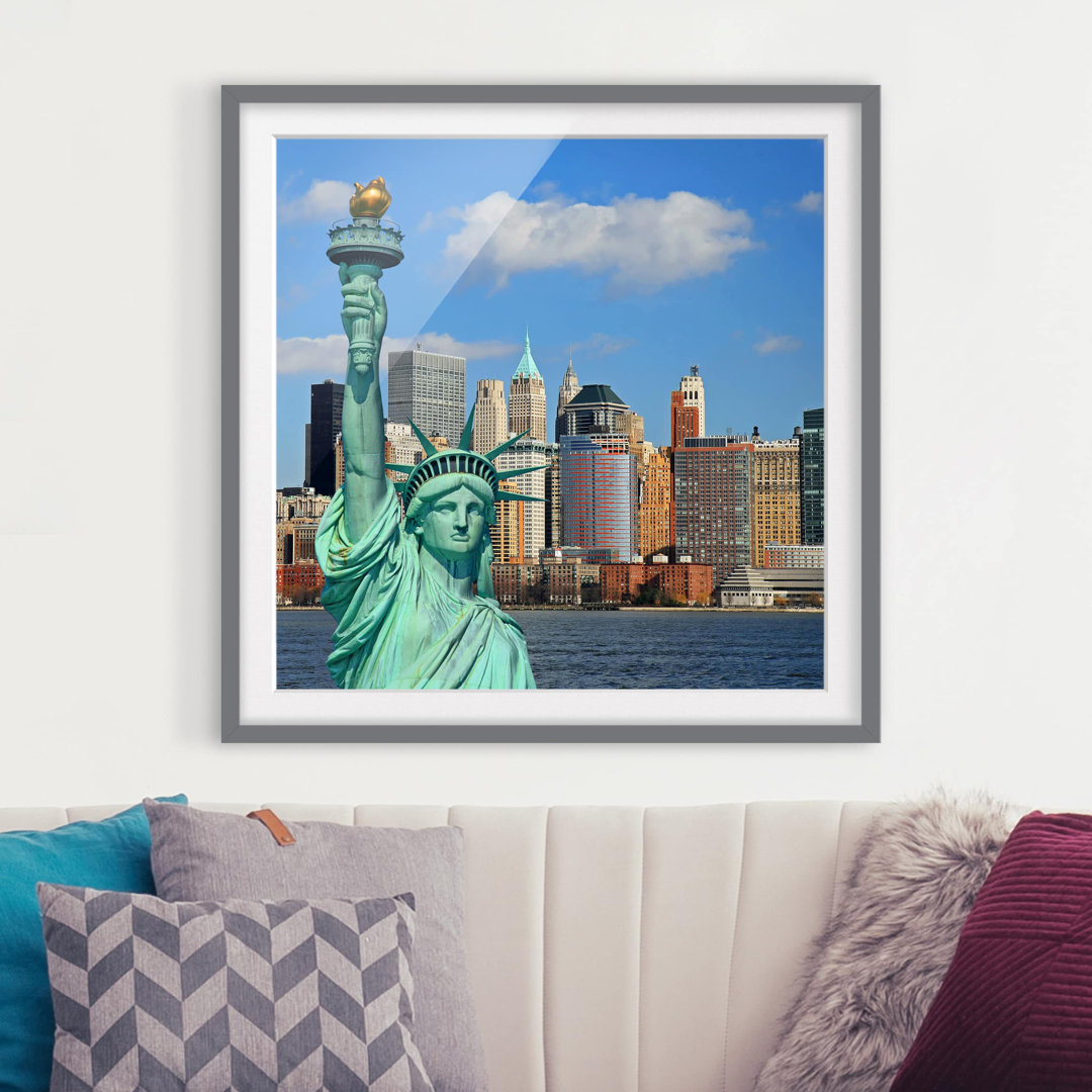 Gerahmtes Poster New York Skyline