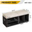 Polyester Upholstered Storage Bench