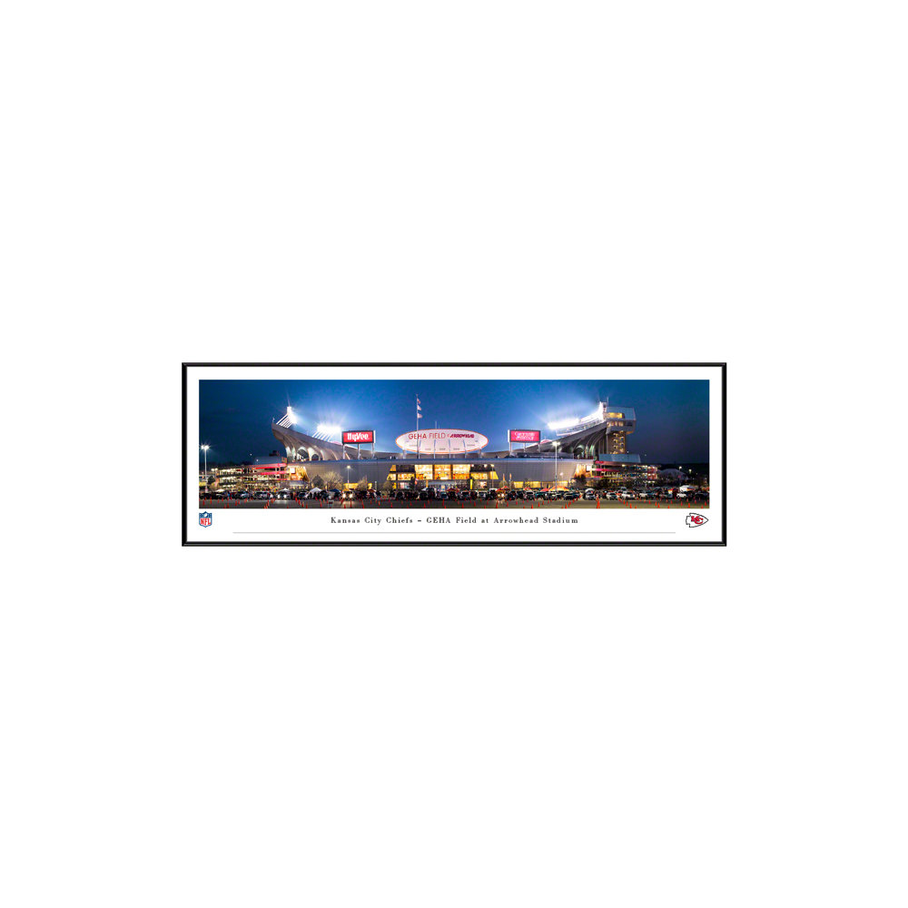 Kansas City Chiefs Panoramic Poster - Arrowhead Stadium Picture