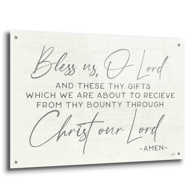 Bless Us - impression sans cadre, H 24 po x l 36 po x P 0,2 po