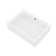 Dublin 510mm x 310mm White Rectangular Countertop Basin Bathroom Sink with Overflow