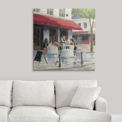 «Relaxing at the Cafe I» par James Wiens, reproduction d'art