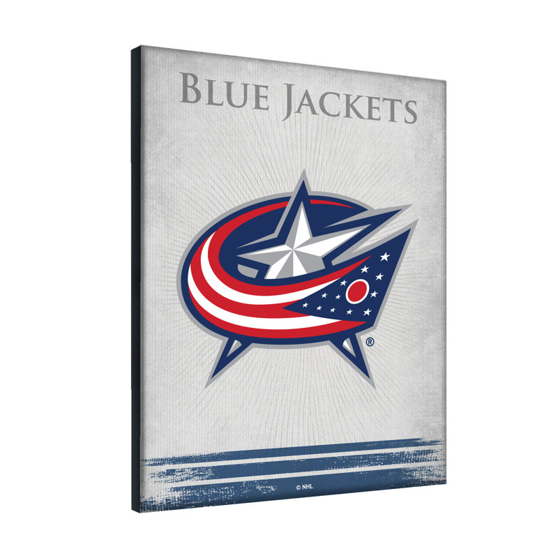 « NHL », impression sur toile, Columbus Blue Jackets, H 15 cm x l 20 cm
