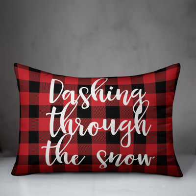 Plaid Reversible Throw Pillow