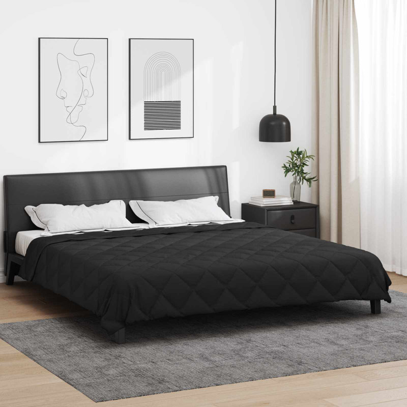  Full Year Duvet Black 220 X 135 Cm Microfiber, 240 x 200 cm