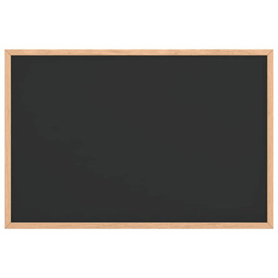 Chalkboard With Solid Pine Wood Frame Black