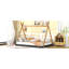 Lit double pleine grandeur avec structure triangulaire