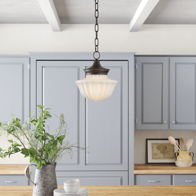 Maisie 1 - Light Single Pendant, Old Bronze, 65.25" H x 9" W