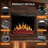 Havato 37-Inch Electric Fireplace Insert – Adjustable Flame & Log Colors, Speed/Brightness Control, Remote, 750W/1500W Dual Power (37"X27")-726355860