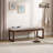 53'' Wide Upholstered Bench With Wood Legs-124944550
