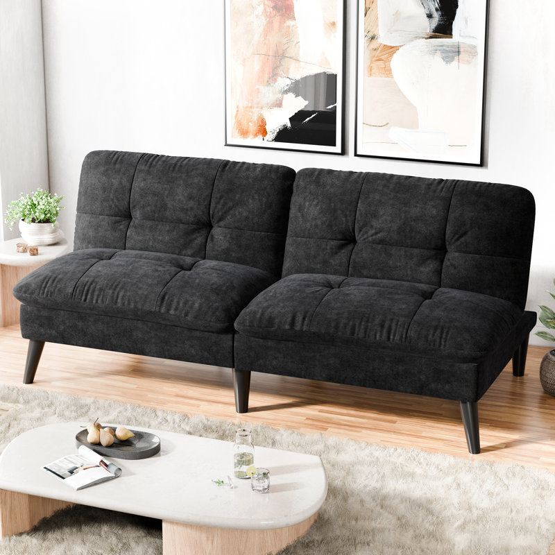 Canapé-lit convertible futon, Noir
