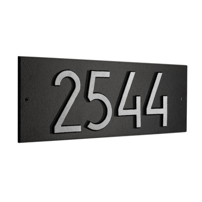 Mid-Century Modern Address Plaque