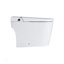 Combinaison de bidet de toilette intelligente avec couvercle / siège ouvert avec capteur de pied, affichage à DEL, buse autonettoyante, siège chauffant, veilleuse, commande à bouton, fermeture douce, chasse automatique, avec télécommande