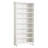 28.35" White 8-Tier Shoe Storage Cabinet With LED Light Strip, Wooden Shoe Rack For 26 Pairs, Tall 68.9" Open Organizer