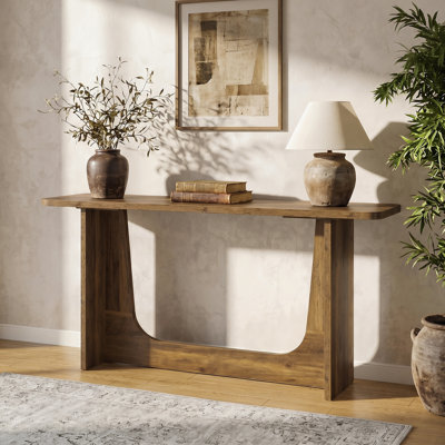 63'' Rustic Console Table for Entryway, Hallway, Behind Sofa