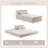 Compression Mahjong Sofa, Convertible Floor Sofa Bed, DIY Boneless Modular Sectional, No Assembly, Circle Fleece Fabric, Oversized Single Seater With Pillow And Ottoman-96176035